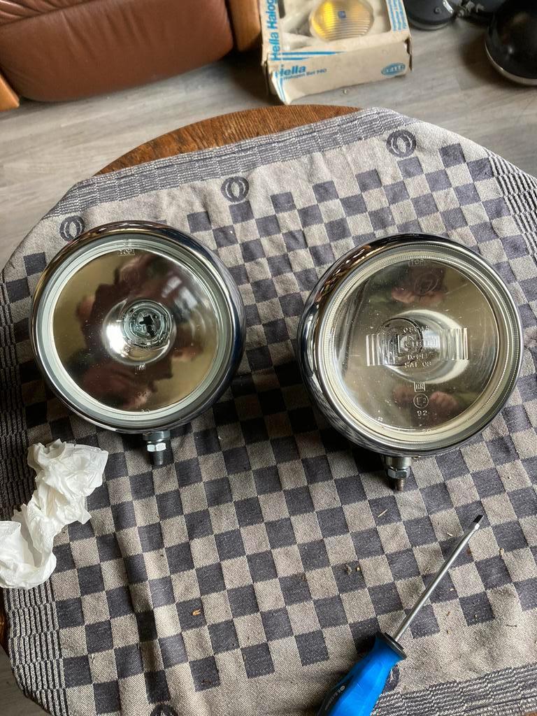 Oldtimer 2 Cibie Verstralers type Oscar 18 cm, Auto-onderdelen, Verlichting, Ophalen of Verzenden, Gebruikt