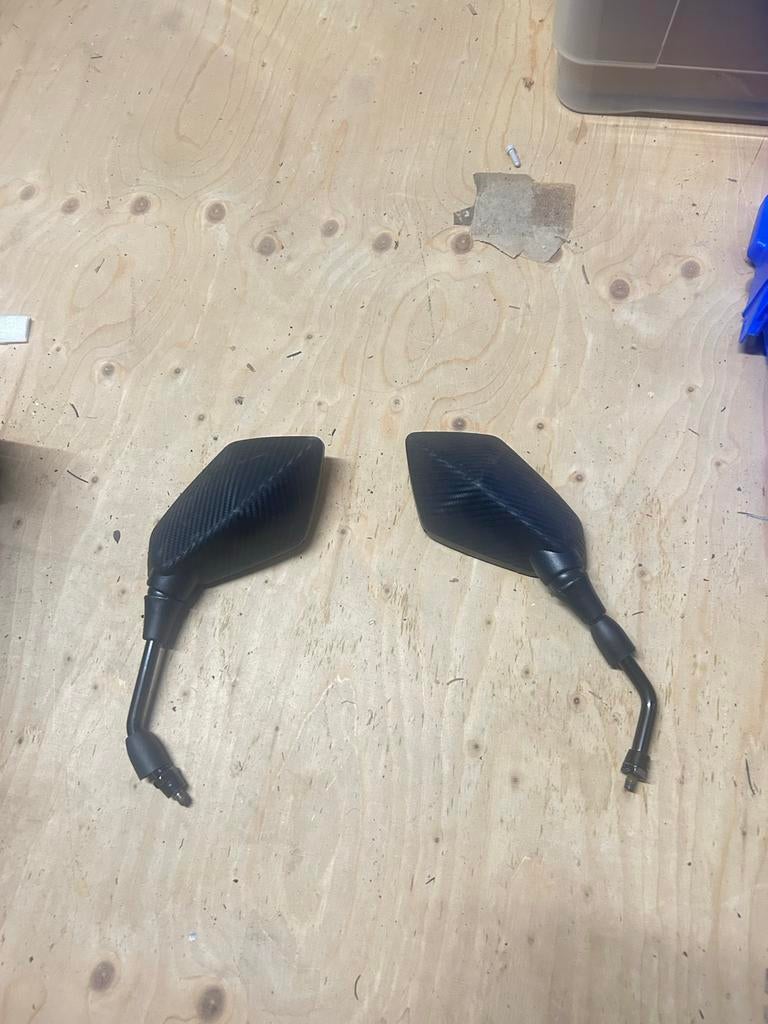 Carbon Look Spiegels - Set, Ophalen of Verzenden, Gebruikt