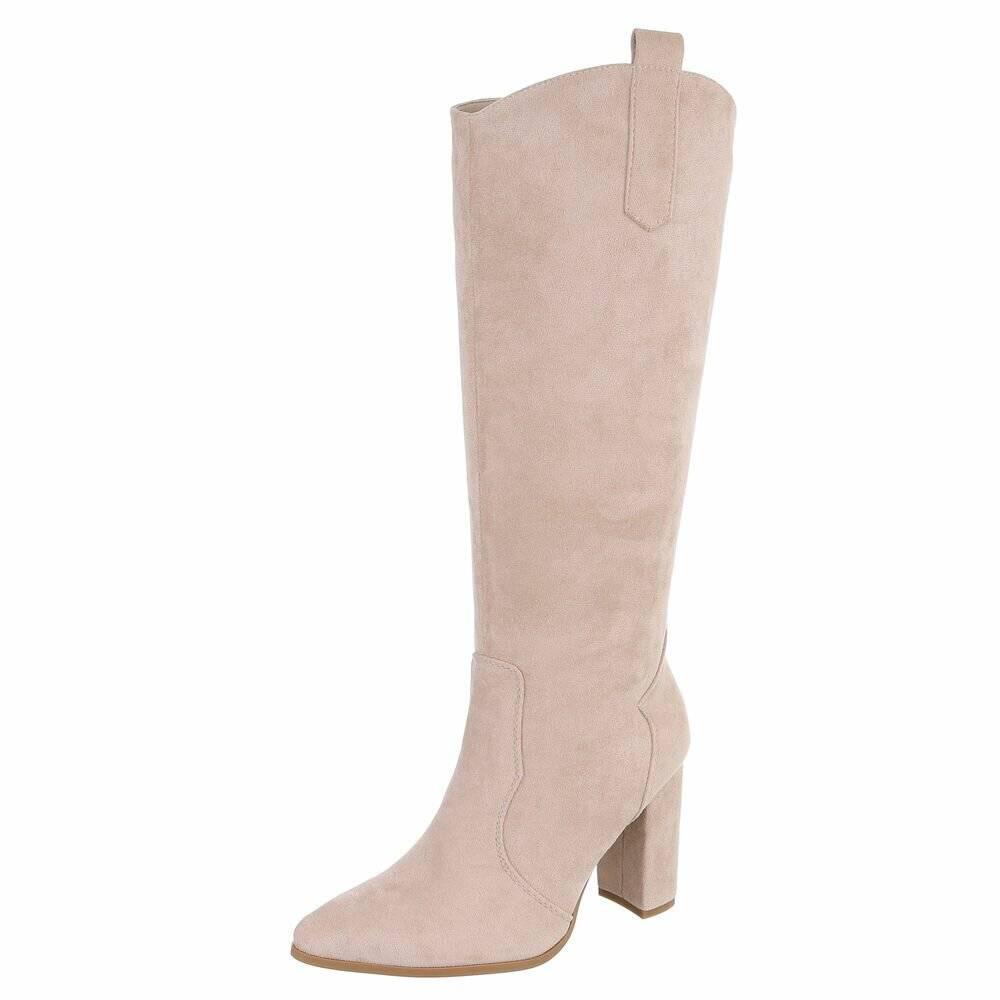Dames hoge laarzen high heels beige 36 37 38 39 40 41, Kleding | Dames, Schoenen, Info@lunamex.com, Hoge laarzen, Lunamex Trading