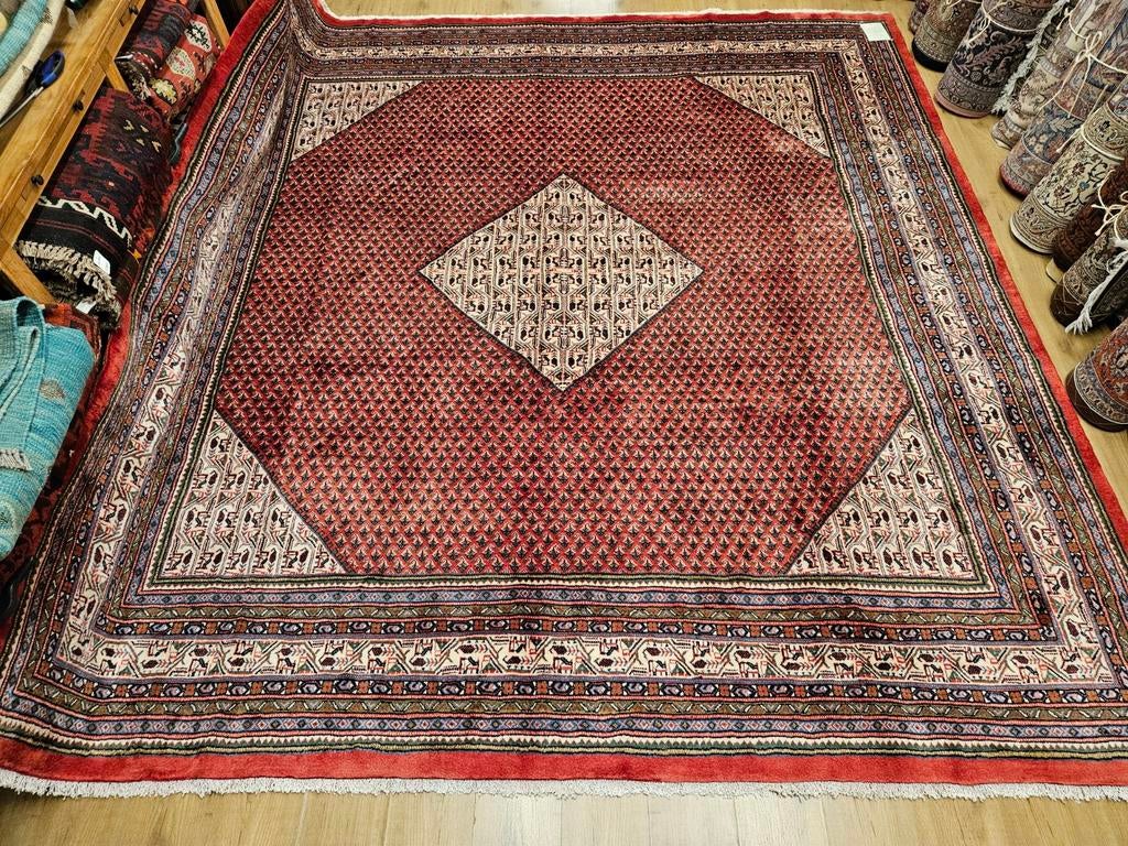 Handgeknoopt perzisch tapijt sarough mir 326x304