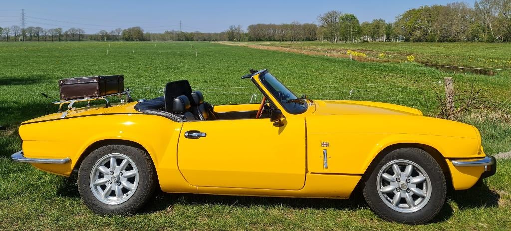 Zeer mooie Triumph Spitfire 1.5 TC 1979 overdrive, Auto's, Zwart, Origineel Nederlands, Handgeschakeld, Particulier