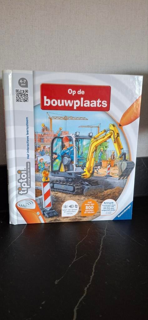 Tiptoi tip toi boek op de bouwplaats, Kinderen en Baby's, Speelgoed | Educatief en Creatief, Ophalen, Zo goed als nieuw, Knutselen