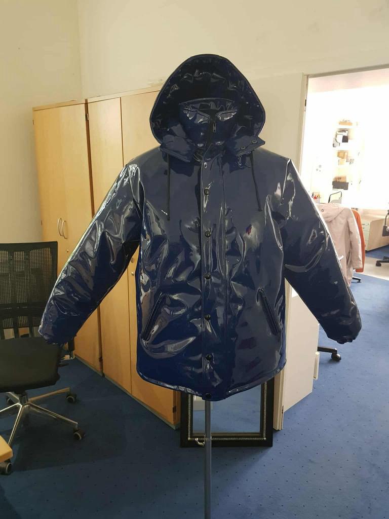 Lakjas Winterjas Donkerblauw XXL, Ophalen of Verzenden, Zo goed als nieuw, Overige maten, Blauw