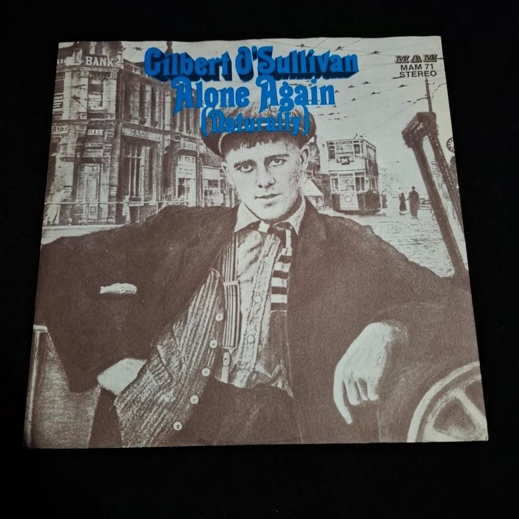 Gilbert O'Sullivan - Alone Again (Naturally) 1972 Single 7", Cd's en Dvd's, Vinyl Singles, 7 inch, Single, Ophalen of Verzenden