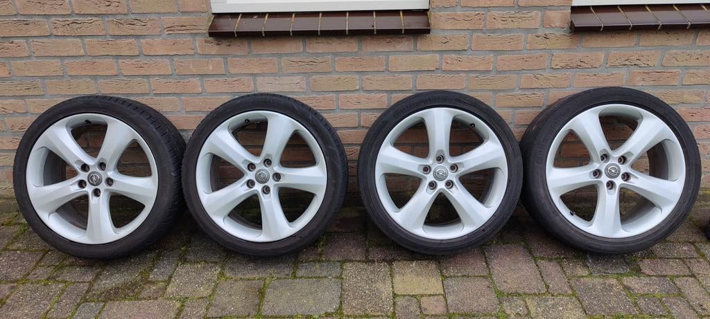 Set van 4 Opel velgen met banden - 19 inch, Auto-onderdelen, Banden en Velgen, Banden en Velgen, Zomerbanden, 18 inch, 245 mm