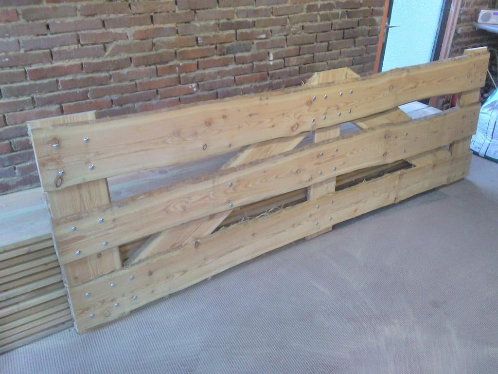 Landelijk Douglas landhek / weidepoort 3 meter breed, Tuin en Terras, Tuinhekken en Hekwerk, Ophalen, Nieuw, Hout, Tuinhek