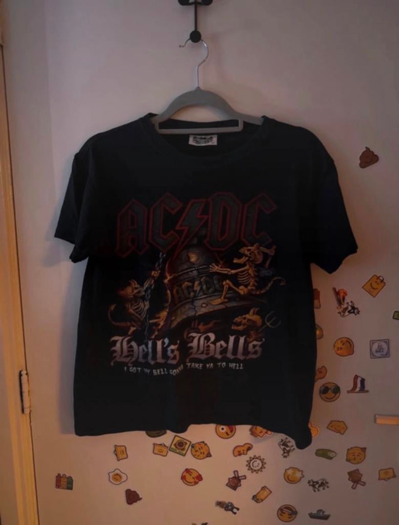 AC/DC Hell's Bells T-shirt Maat L, Ophalen, Gedragen, Maat 52/54 (L), Zwart