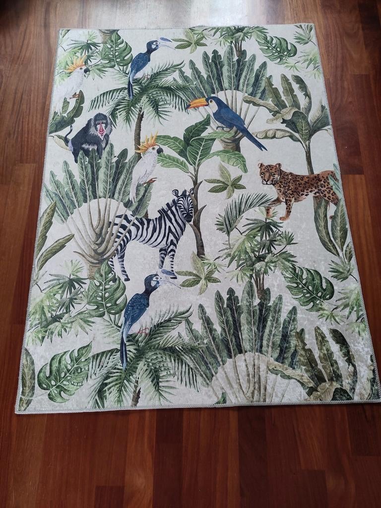 Mooi vloerkleed kind, dieren thema, 173*122 cm, Ophalen, 100 tot 150 cm, Zo goed als nieuw, 150 tot 200 cm