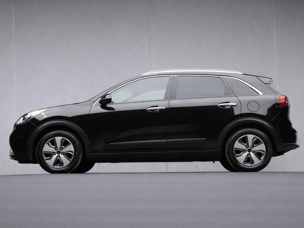 Kia Niro 1.6 GDi Hybrid DynamicLine Sport (APPLE CARPLAY,NAV, Auto's, Gebruikt, Euro 6, Leder en Stof, Zwart