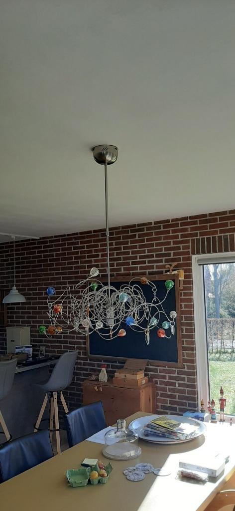 hanglamp, Ophalen, Gebruikt, Glas, Minder dan 50 cm