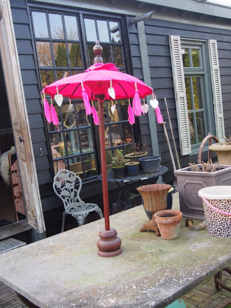Kleine tafelparasol, Tuin en Terras, Parasols, Ophalen, Gebruikt, Minder dan 1 meter, Overige typen