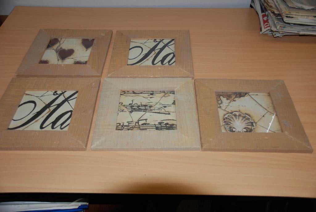 Schilderijlijsten met oude looks.             5  X totaal., Ophalen of Verzenden, Zo goed als nieuw