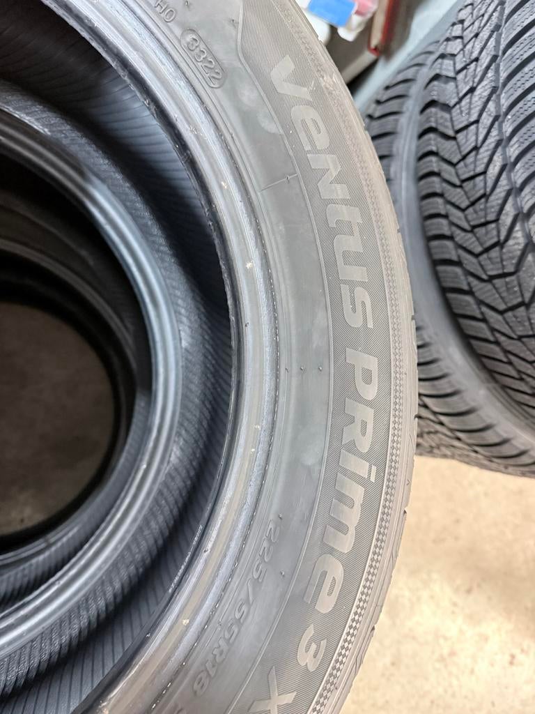 Hankook Ventus Prime 3 zomerbanden 225/55R18, Ophalen, 18 inch, Gebruikt, Band(en)
