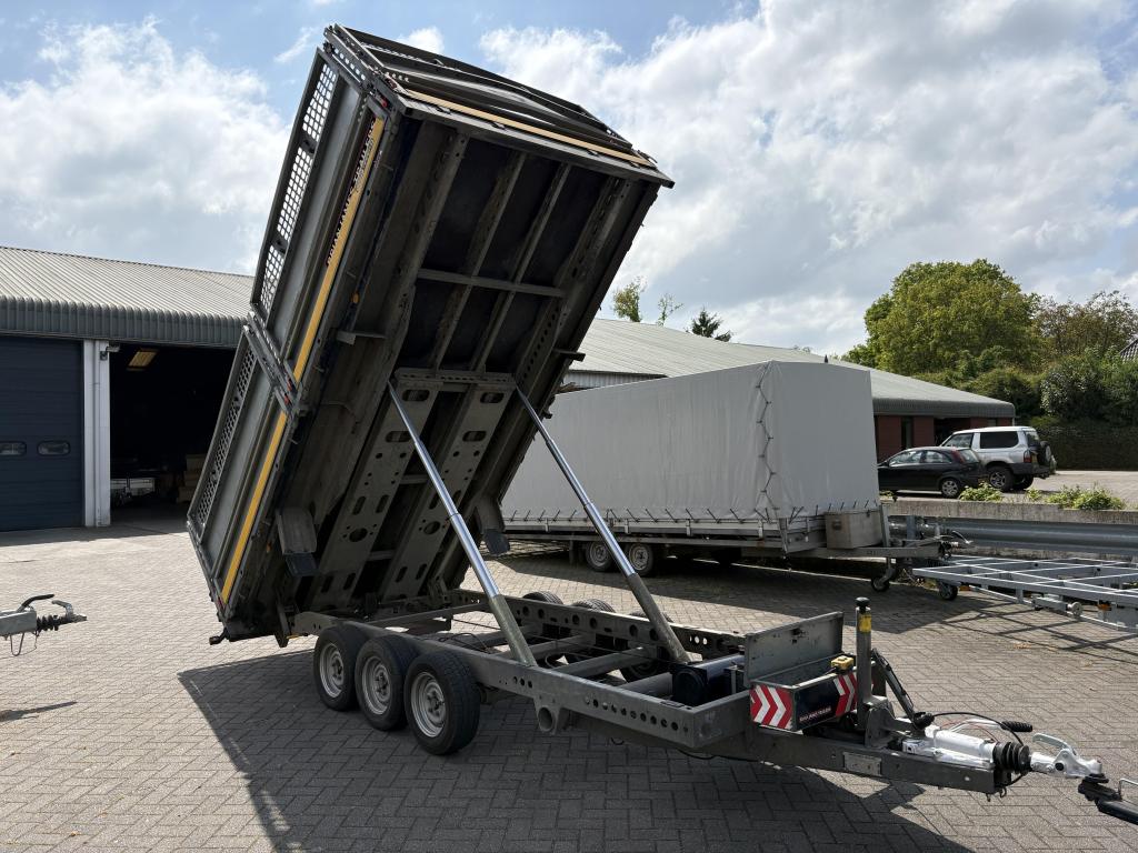 Brian James elektrische kipper 400x200 Tridem '20 loofrekken, Auto diversen, Aanhangers en Bagagewagens, Gebruikt