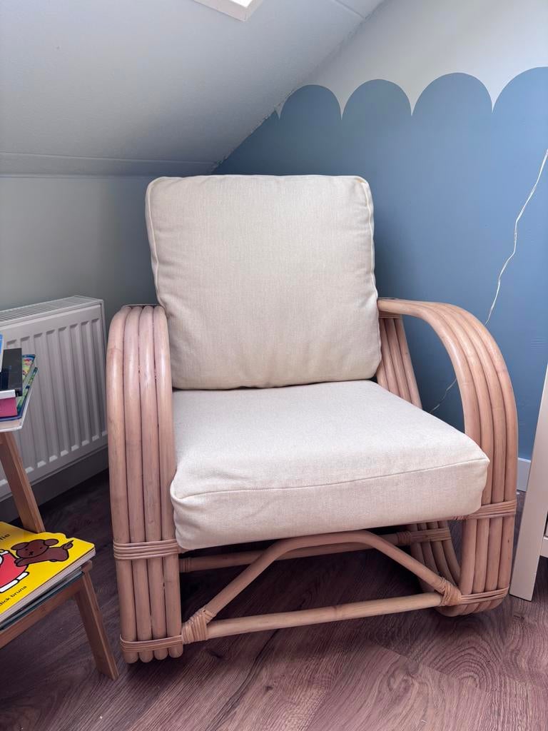 Loods5 rotan stoel Loods 5, Ophalen, Zo goed als nieuw, 50 tot 75 cm