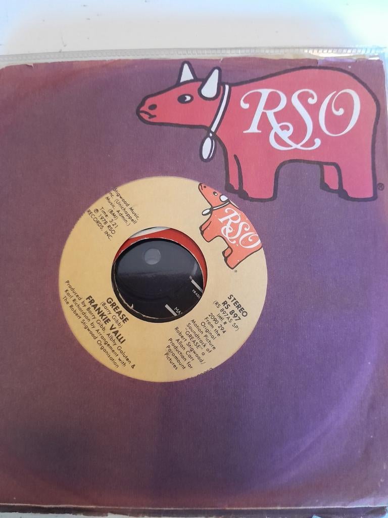 Frankie valli 7inch grease, Ophalen of Verzenden, Zo goed als nieuw, Pop