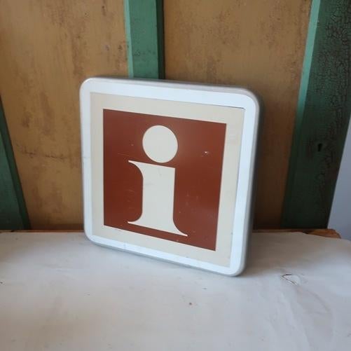 Wandbord Informatie VVV Frankrijk origineel 40 x 20 cm, Ophalen of Verzenden, Gebruikt