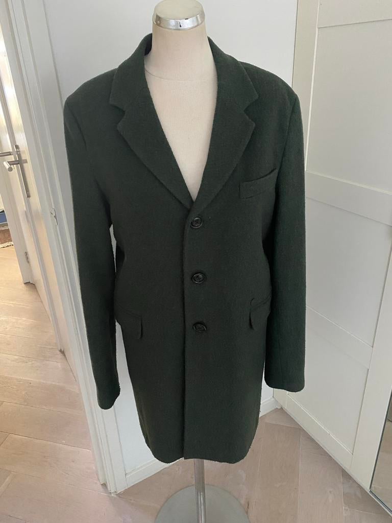 Stijlvolle Groene Wollen Jas - Pendleton, Kleding | Heren, Jassen | Winter, Zo goed als nieuw, Maat 52/54 (L), Groen, Ophalen of Verzenden