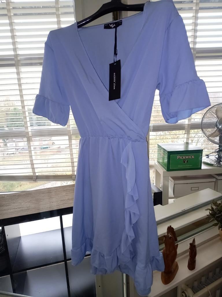 Jurk Most Wanted Nieuw, Ophalen, Nieuw, Blauw, Knielengte