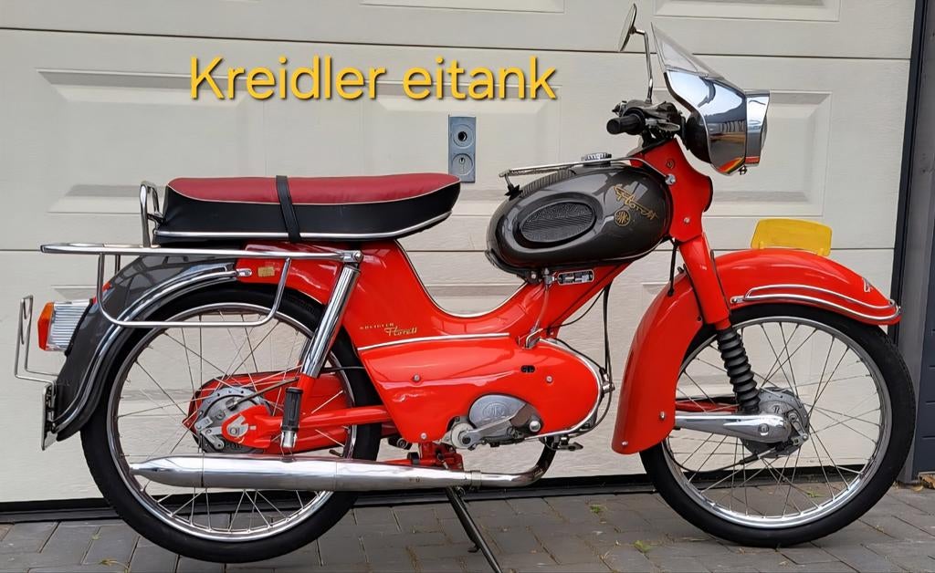KREIDLER FLORETT EITANK K53/1NL MET KENTEKEN SHOWROOM STAAT, Fietsen en Brommers, Brommers | Oldtimers, Overige merken, Ophalen