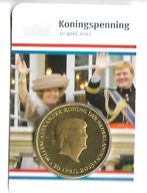 Ho Koningspenning 2013, Ophalen of Verzenden, Koningin Beatrix, Euro's, Losse munt