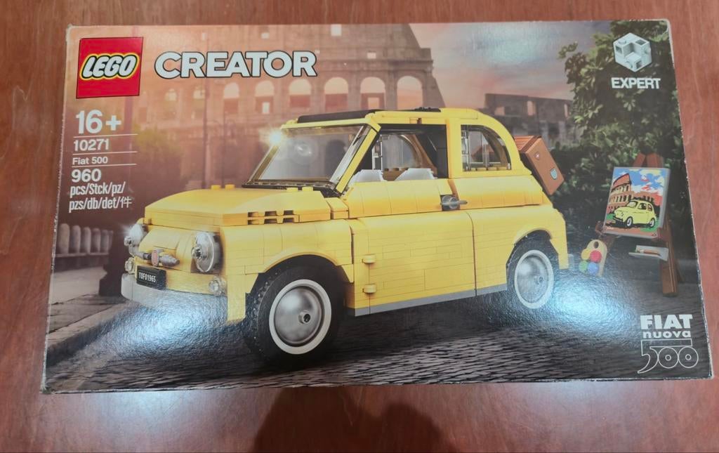 Lego fiat 500 zgan, Ophalen of Verzenden, Zo goed als nieuw, Complete set, Lego