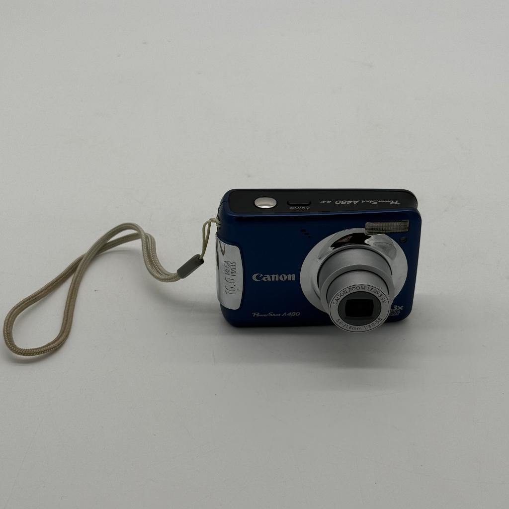 Canon PowerShot A480 - Blauw- Compact Camera, Canon, Compact, Ophalen of Verzenden, Zo goed als nieuw