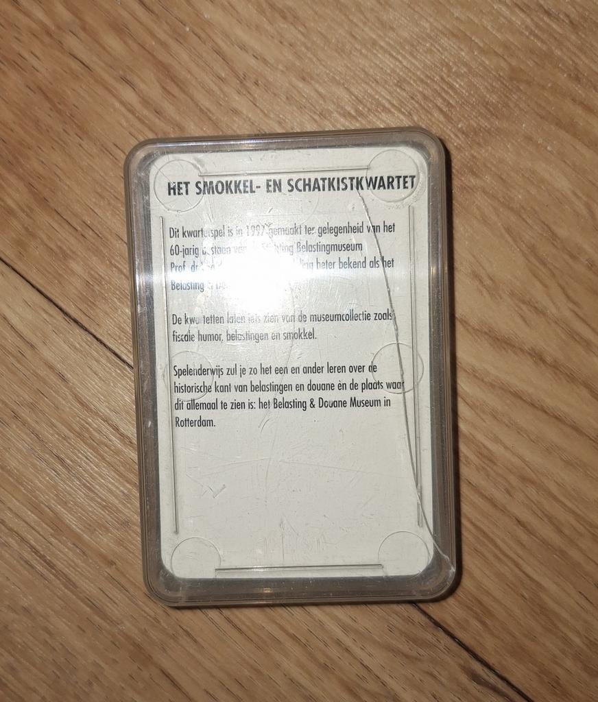 Het Smokkel- en Schatkistkwartet - Belastingmuseum, Drie of vier spelers, Ophalen of Verzenden, Zo goed als nieuw, Belastingmuseum