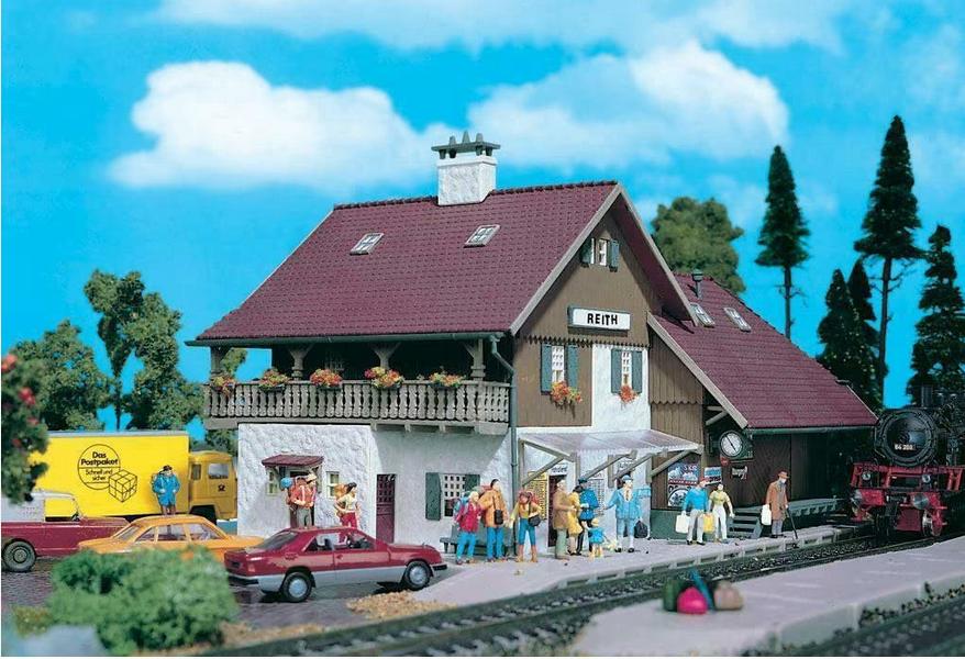 Vollmer HO 43530 - Bouwpakket Station "Reith" in ovp, Hobby en Vrije tijd, Modeltreinen | H0, Overige merken, Gelijkstroom of Wisselstroom
