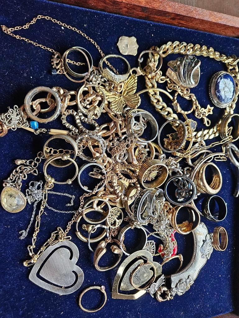 Lot Sieraden Ringen Kettingen Armbanden, Verzenden