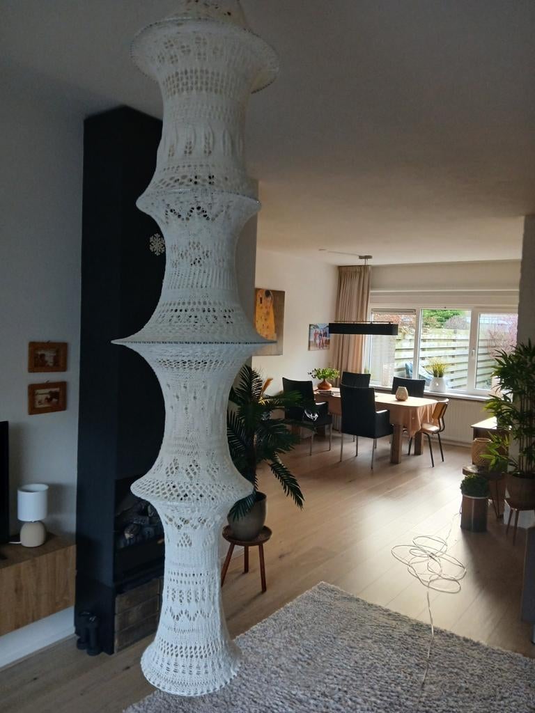 Lamp voor in de hoek  vintage/retro  (gebreid katoen), Ophalen of Verzenden