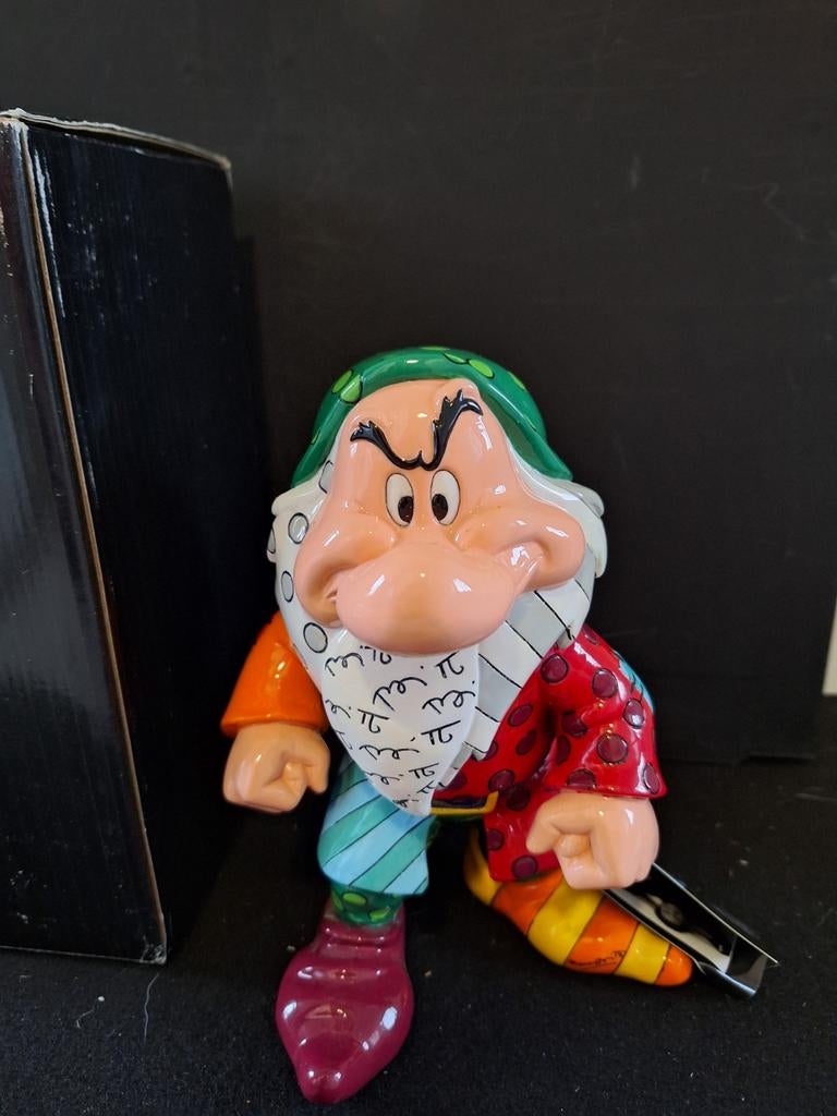 Disney Showcase Britto Grumpy - Sneeuwwitje, Verzamelen, Disney, Ophalen, Sneeuwwitje of Doornroosje, Zo goed als nieuw, Beeldje of Figuurtje