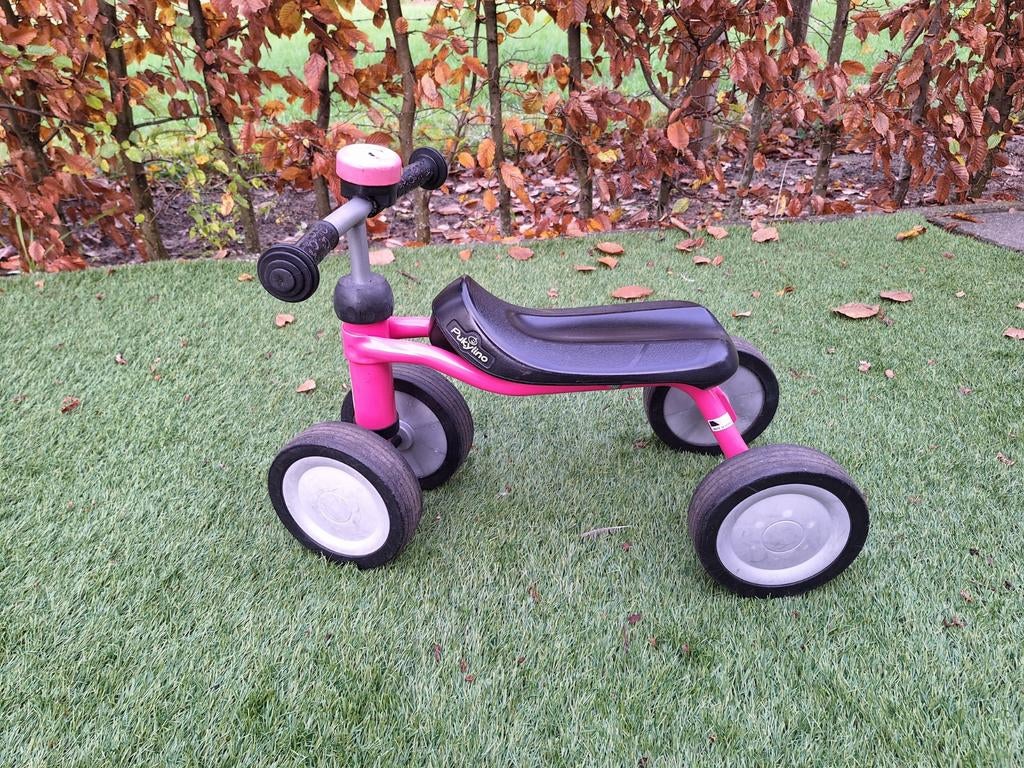 Puky Pukylino loopfiets met vier wielen roze, Ophalen, Gebruikt