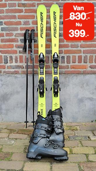 Ski's + schoenen + stokken van 830.- voor 399.-, Sport en Fitness, Skiën en Langlaufen, 160 tot 180 cm, Fischer, Nieuw, Ophalen of Verzenden