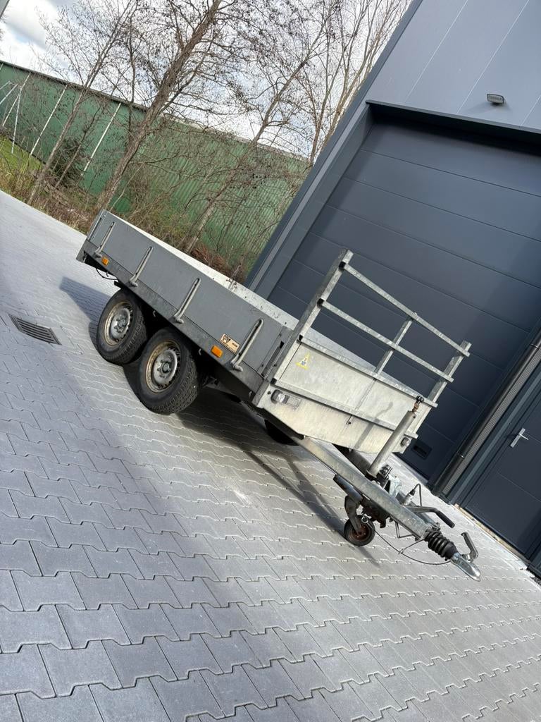 Plateauwagen / aanhanger – 2000kg – 270x160 – zgan assen, Auto diversen, Aanhangers en Bagagewagens, Ophalen, Zo goed als nieuw