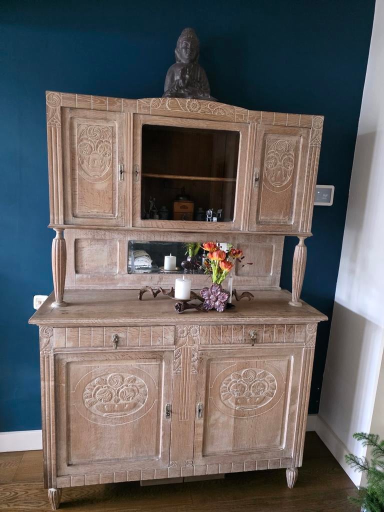 Antieke Eiken Buffetkast, Ophalen, Gebruikt, Antiek, Ambachtelijk, Eikenhout
