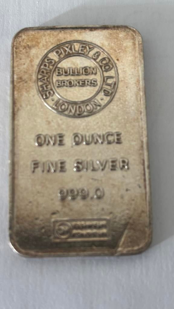 Zilveren baartje 1 troy ounce fine silver, Ophalen of Verzenden, Zilver