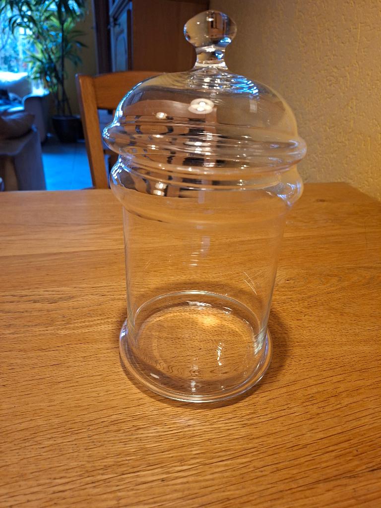 glazen voorraadpot met deksel, Ophalen of Verzenden