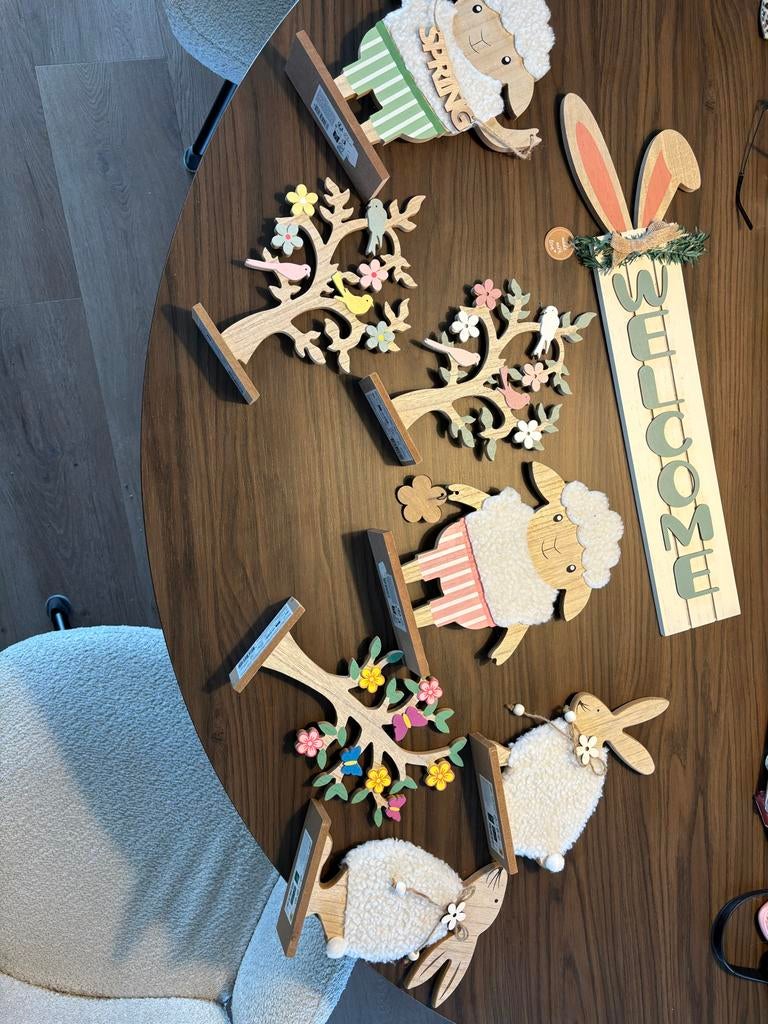 Paasdecoratie van hout, Diversen, Pasen, Ophalen, Gebruikt