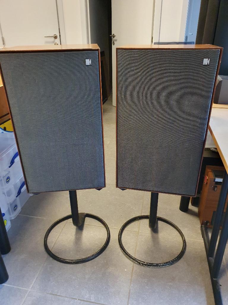 2 vintage Luidsprekers Kef Cadenza Type SP1024, Gebruikt, Minder dan 60 watt, Front, Rear of Stereo speakers, Ophalen