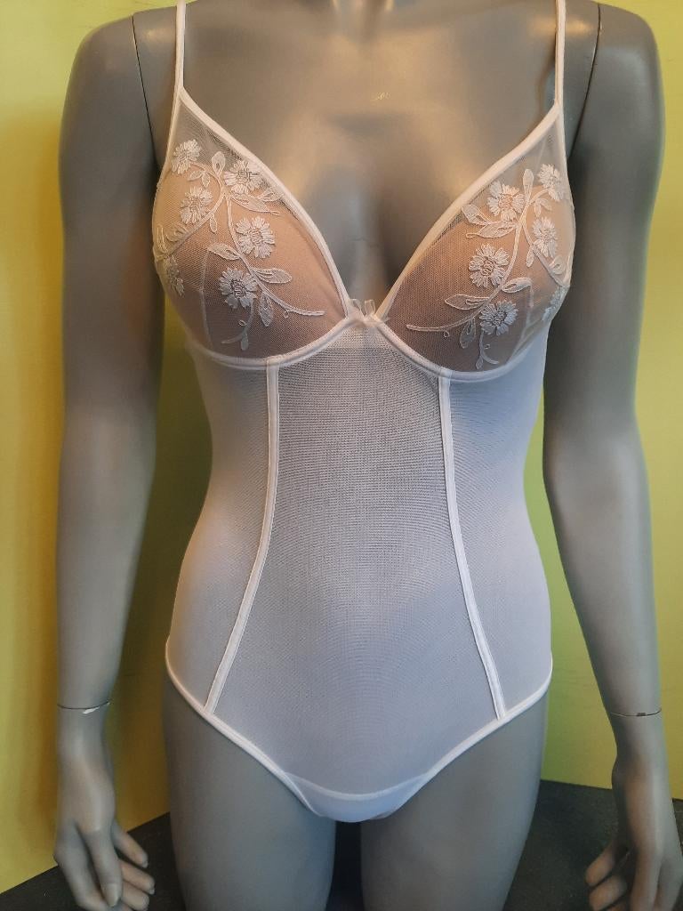 Ambra Body 2188 Bianco push-up 75B, Ophalen of Verzenden, Zwart, Body of Korset