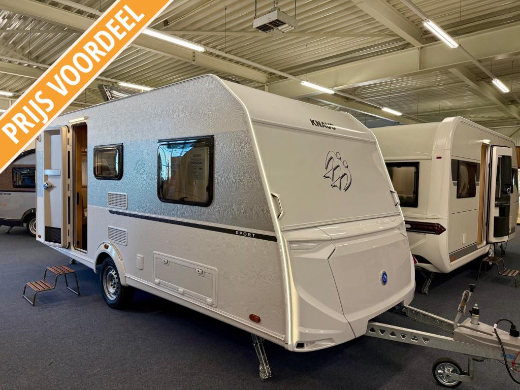 Knaus Sport 500 EU, Caravans en Kamperen, Schokbreker, Rondzit, Bedrijf, 5 tot 6 meter