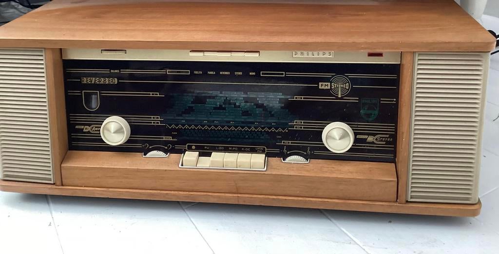 Philips Bi-Amplistereo reverbeo buizenradio, Ophalen of Verzenden