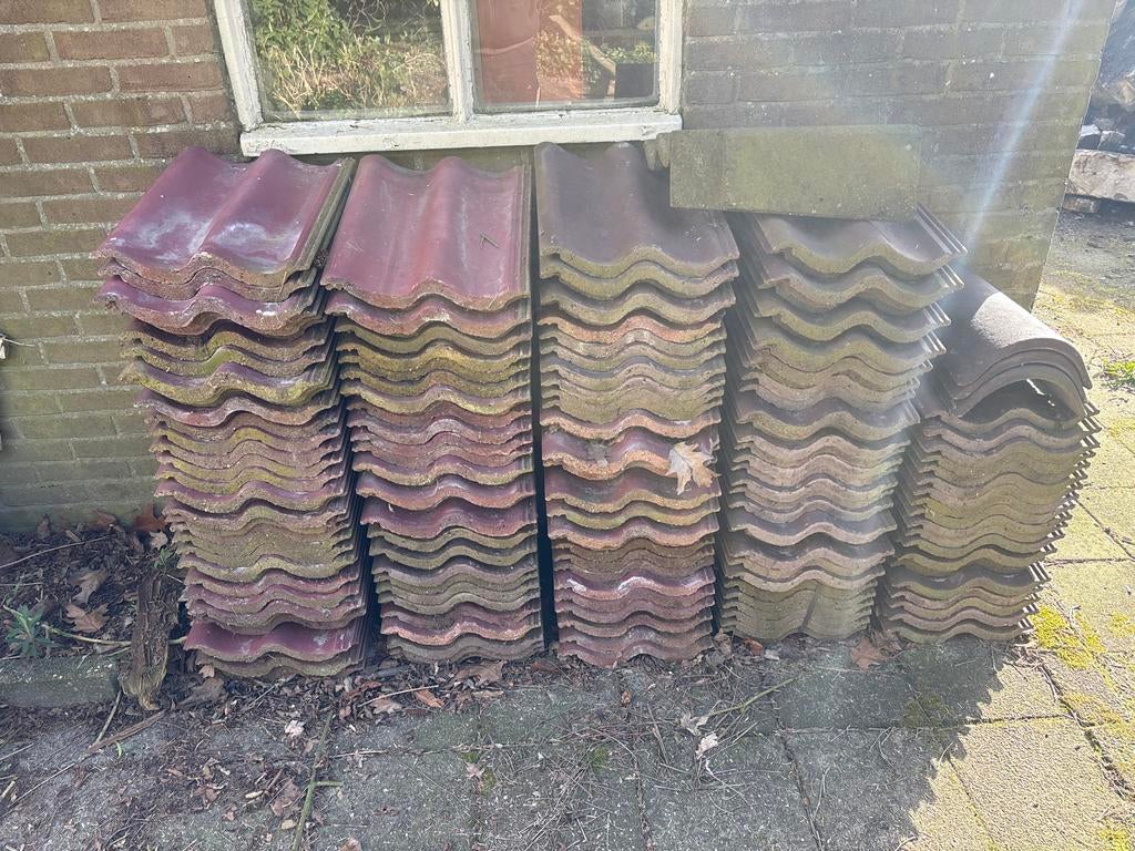 Teewen & Betonpannen Cachet Dakpannen - Rood/Bruin, Doe-het-zelf en Verbouw, Dakpannen en Dakbedekking, Gebruikt, Dakpannen, Steen of Klei