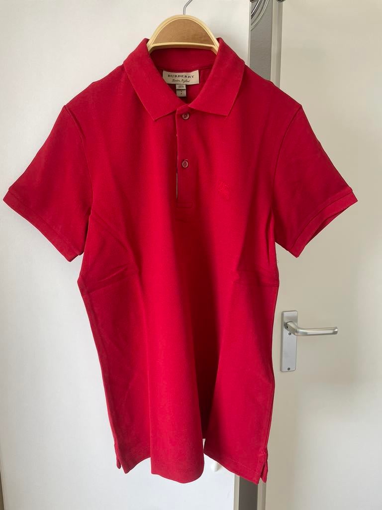 burberry england london polo, Ophalen of Verzenden, Nieuw, Maat 46 (S) of kleiner, Rood