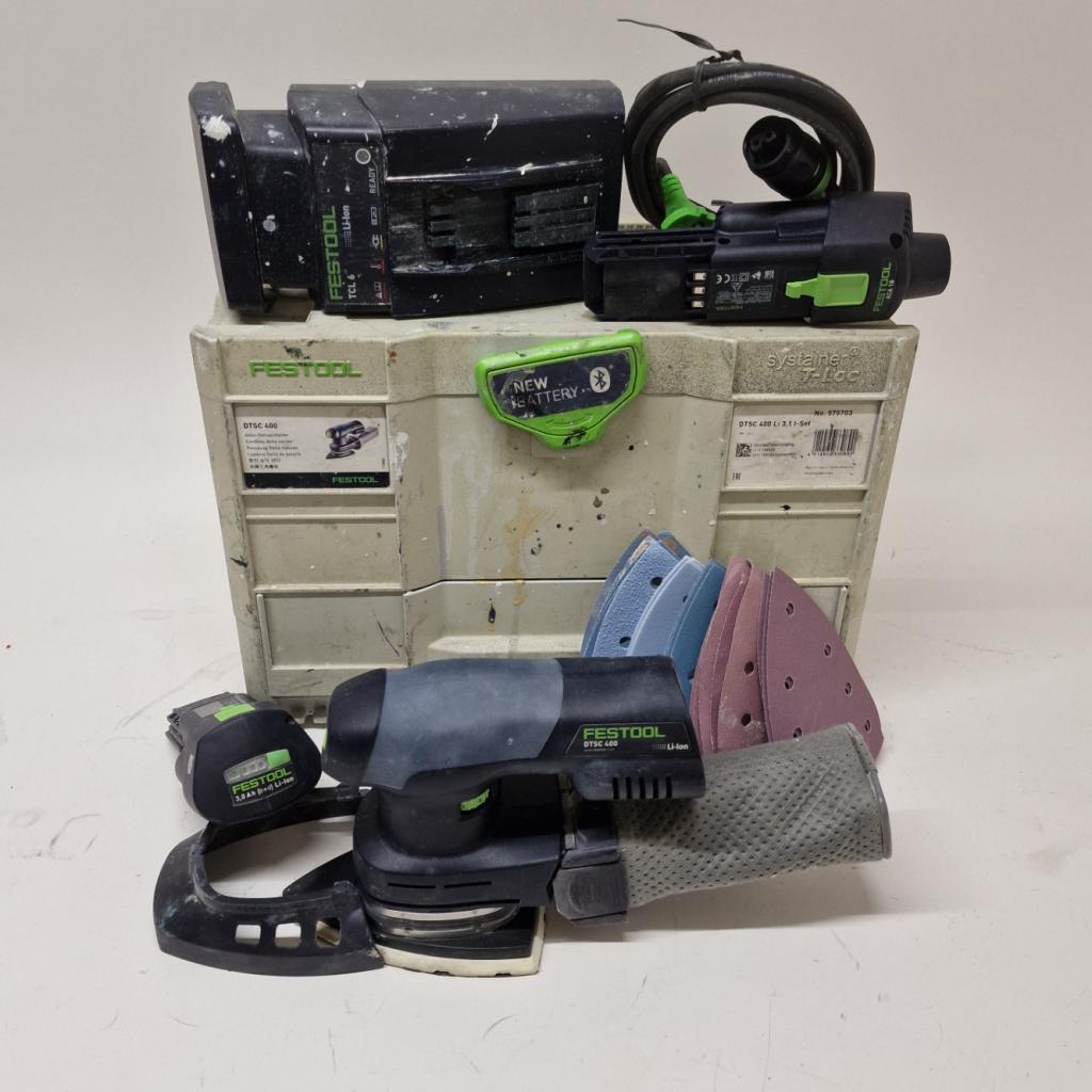 Festool DTSC 400 Accu Deltaschuurmachine in Systainer incl., Festool, Zo goed als nieuw, Support@festool.com, Festool GmbH, Wertstraße 20, 
73240 Wendlingen
Germany