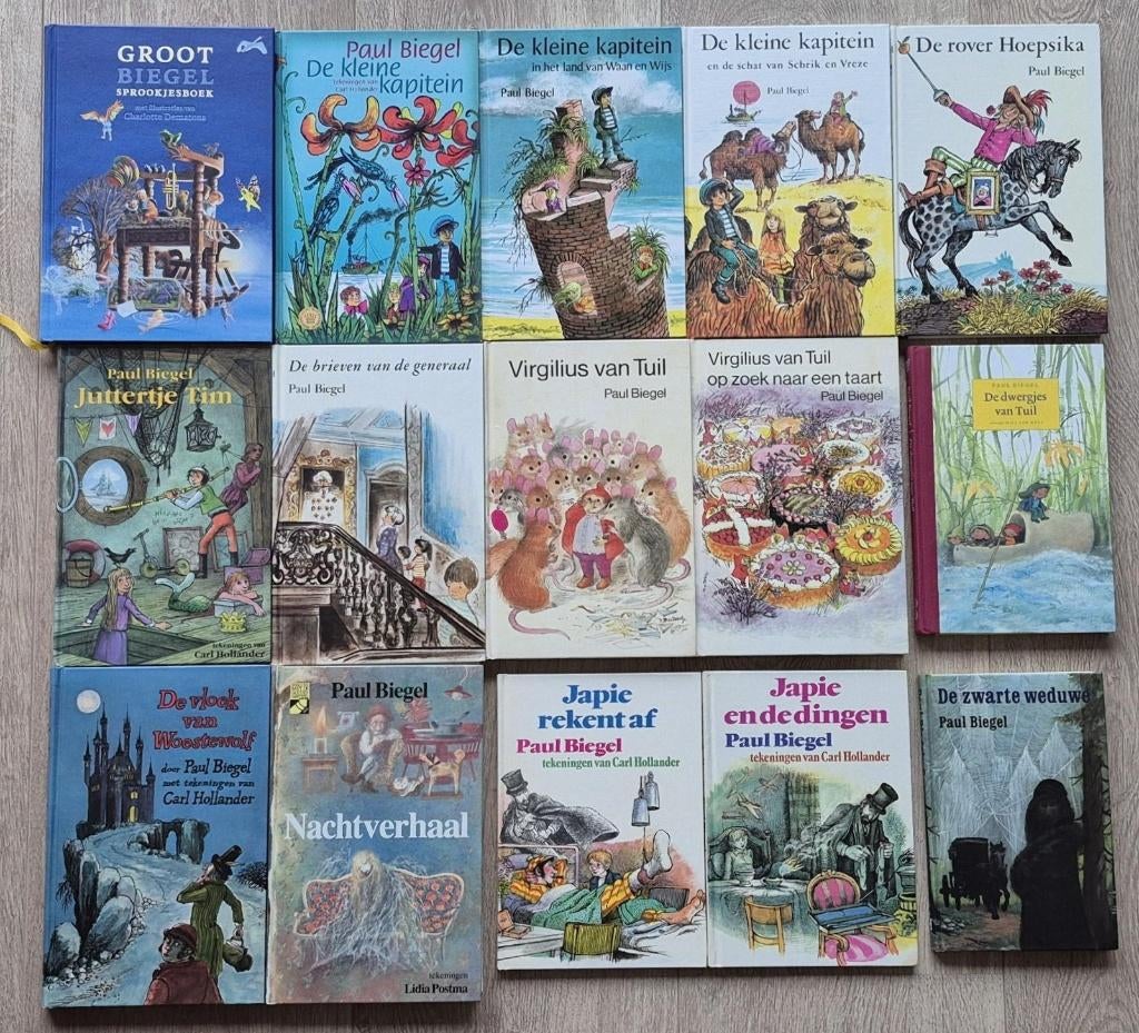 Paul Biegel - 17 titels, Boeken, Kinderboeken | Jeugd | onder 10 jaar, Zo goed als nieuw, Fictie algemeen, Ophalen