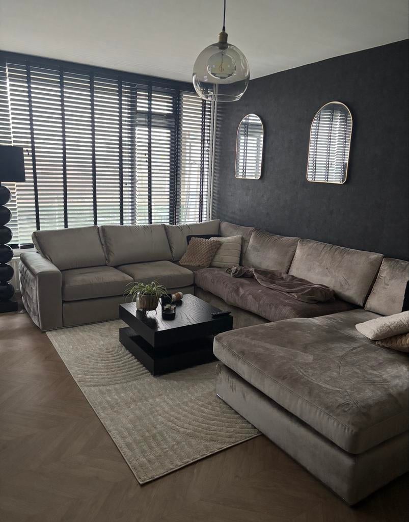 Zwarte houten jaloezieën 140x220 cm, Ophalen, 100 tot 150 cm, 200 cm of meer, Zwart