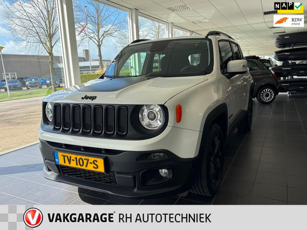 Jeep Renegade 1.4 MultiAir Night Eagle II Limited, Auto's, Gebruikt, 4 cilinders, Wit, Origineel Nederlands