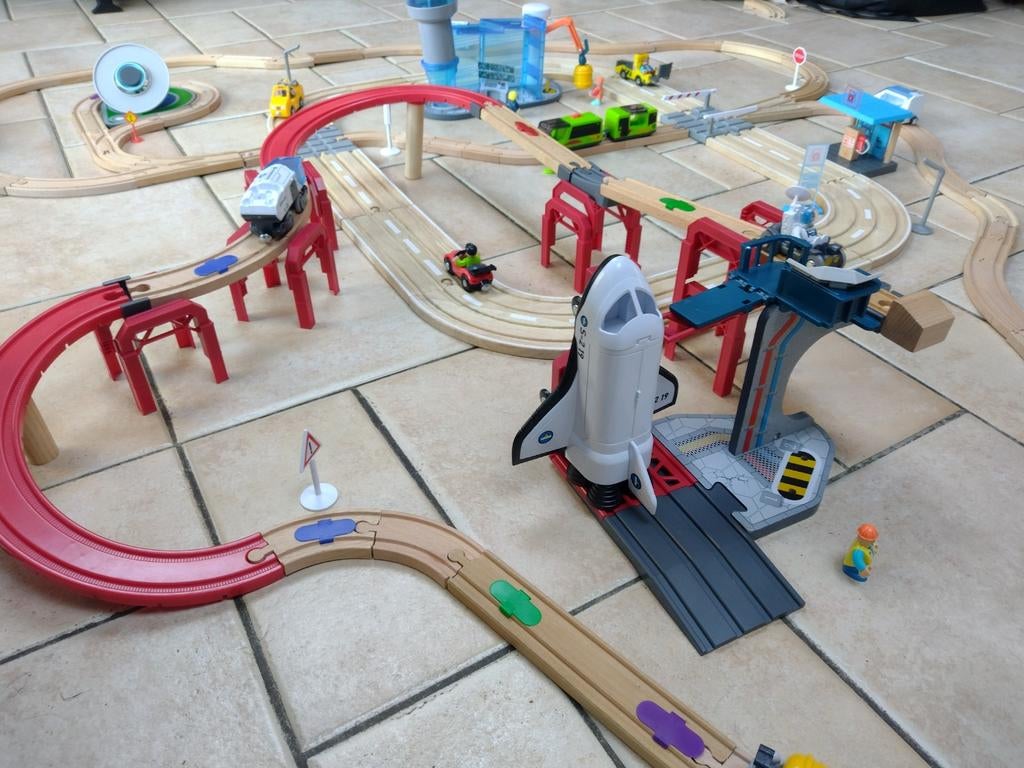 Houten treinbaan Playtive Space Station spaceshuttle, Ophalen of Verzenden